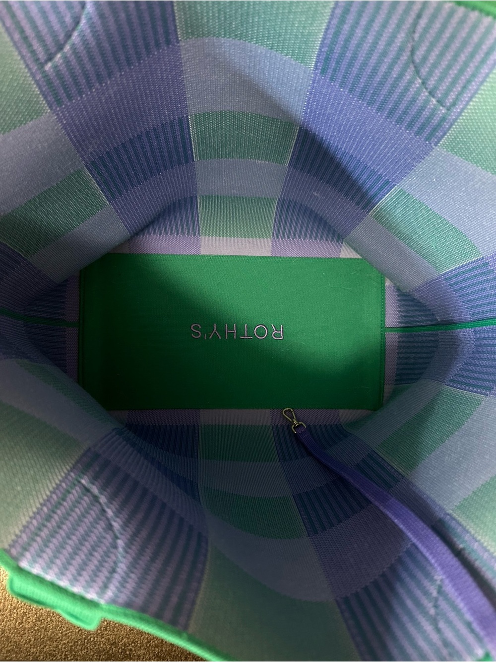 Rothy’s Blueberry Gingham lightweight tote - Picture 4 of 5